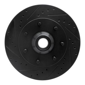 Ford F-250 Brake Rotor (1) - Front Left - R1 Concepts - Drilled & Slotted - Black - `97-`04
